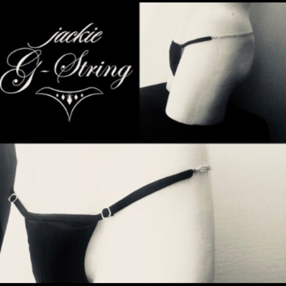 Men’s rhinestone g string.